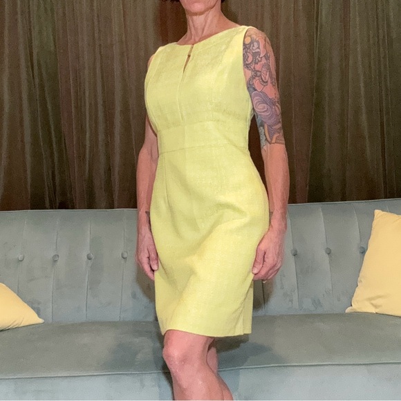 Tahari Tweed Sheath Midi Dress - Picture 5 of 8